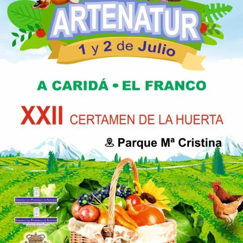 XXII Certamen de la huerta Artenatur. 1 y 2 de julio en A Caridá, El Franco.