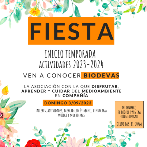 Cartel de la actividad.
