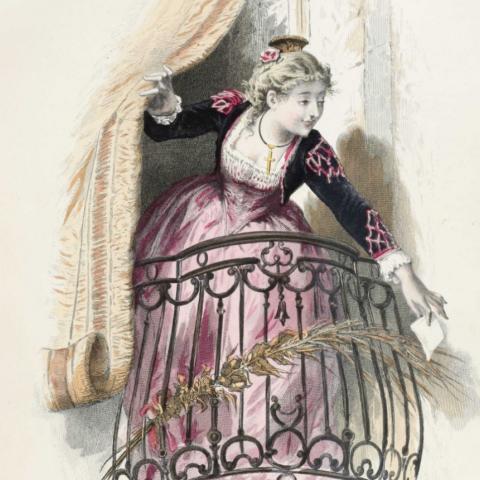 Ilustración de Émile Bayard del personaje de Rosina