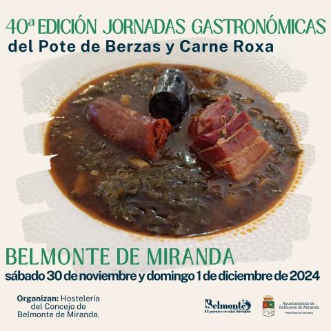 40 edicion Jornadas gastronómicas Pote de berzas y carne roxa - Belmonte de Miranda 2024