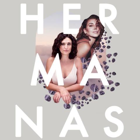 Cartel de la obra de teatro "Hermanas".