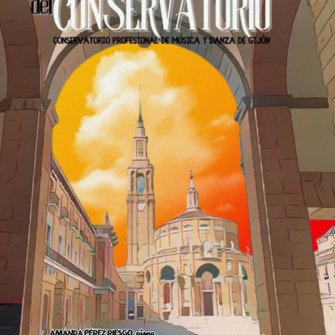 Cartel promocional concierto Conservatorio Gijón