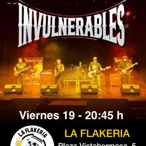 Concierto de Invulnerables el viernes 19 de diciembre a las 20:45 horas en La Flakeria (Las Vegas, Corvera)