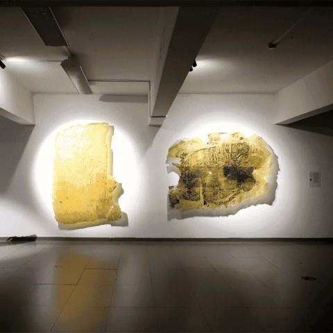 Vista general de una de las obras de la exposición