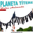 Ave negra. Títere gigante de materiales reciclados